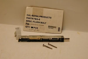 Cal Royal FBG-6 US26D Satin Chrome Flush Bolt LOT of 50 - Picture 1 of 5