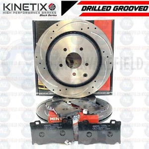 Para Infiniti Q50 Sport 3.5 Frente Cross Perforado Ranurado Freno Discos 354mm - Imagen 1 de 9