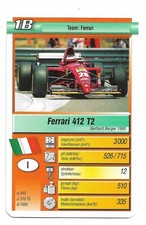 2000 Supertrumpf F1 Formula 1 Finnish Playing cards #1B Gerhard Berger