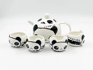 Carton Panda Coffe Tea Set, Ceramic Teapot Teacup wihth Gift Box, Kung Fu Tea - Picture 1 of 6