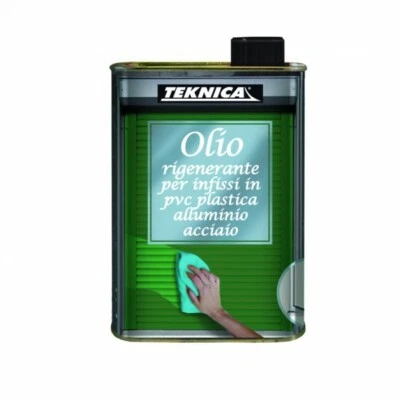 Olio Rigenerante per Infissi in PVC Plastica e Alluminio 500ml Teknica - Immagine 1 di 2