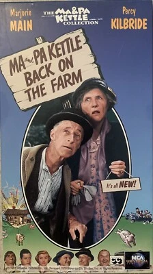 Ma And Pa Kettle Back On The Farm VHS Movie Tape VERY GOOD 1951 MCA Universal!!! - Image 1 of 4