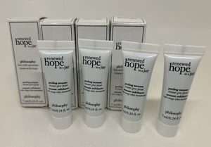 4x Philosophy Renewed Hope Jar Peeling Mousse Exfoliant Mini Travel .24oz = .96 - Picture 1 of 4