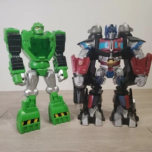 2008 Transformers Mega Power OPTIMUS PRIME Hasbro 12" Lights Up Talks w/ Rescue - Picture 1 of 12