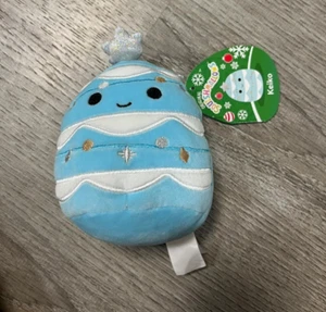 NUEVO CON ETIQUETAS Squishmallows 5" KEIKO Azul Árbol de Navidad Escuadrón de Vacaciones Peluche Suave NUEVO - Imagen 1 de 2