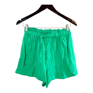 NWT ASOS Design High-waisted Cheesecloth Flippy Short in Green Women's US 6 - Picture 1 of 10