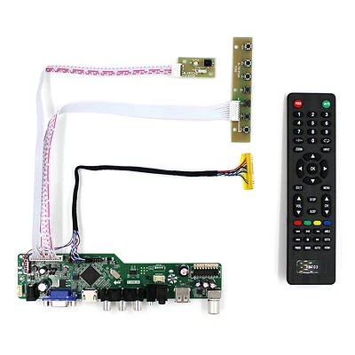 TV HD VGA AV USB AUDIO LCD Controller Board For 12" HSD121PHW1 1366X768 LCD - Image 1 of 4