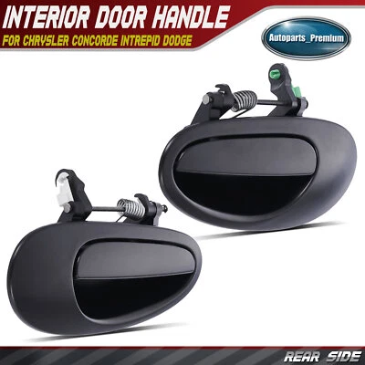 2x Rear Left & Right Black Exterior Handle for Chrysler Concorde Intrepid Dodge - Image 1 of 4