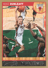 2013-14 Hoops Gold Chicago Bulls Basketball Card #215 Mike Dunleavy