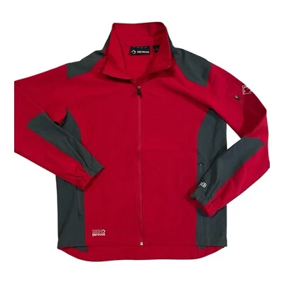 DRI DUCK DDX MOTION SOFTSHELL MEN’S WATER RESISTANT LARGE. RED CHARCOAL JACKET - Image 1 of 4