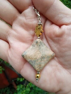 Pendel Ozeanjaspis Hamsa - perfekt gewichtet, ausgewogene Heilung metaphysisch - Bild 1 von 2