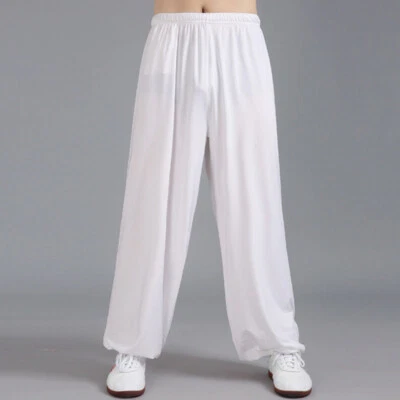 Pantalones de Seda Kung Fu Tai Chi Artes Marciales Pantalones Pantalones de Entrenamiento Wushu Bloomers Foto 1 de 4