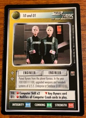 1998 Decipher Star Trek The Dominion 10 and 01 Free Shipping - Image 1 of 2