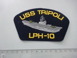 (A37-1382) Parche de gorra de la Marina de los Estados Unidos USS Tripoli LPH - 10 - Imagen 1 de 1