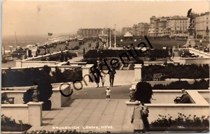 BRIGHTON AND HOVE SUSSEX BRUNSWICK LAWNS 1929 FOTO REAL POSTAL DE COLECCIÓN - Imagen 1 de 2