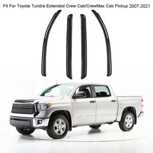 🔥Window Visors Rain Sun Deflector Guard Fit For Toyota Tundra CrewMax 2007-2021 - Bild 1 von 19