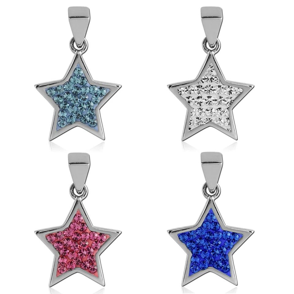 Colgante Estrella Zirconia Strass Acero Inoxidable Rockabilly Estrellas AG22 - Imagen 1 de 1