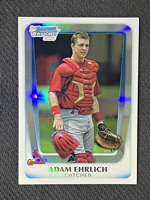 2011 Bowman Chrome Baseball Adam Ehrlich Refractor St. Louis Cardinals BDPP66 - Image 1 of 2