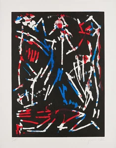 A. R. PENCK "Mul, Bul, Dang and Sentimentality" nummeriert & handsigniert XXL - Bild 1 von 1