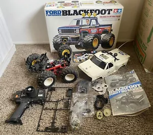 Camión Monster de radiocontrol Tamiya Blackfoot de colección 1986 de colección roto - Imagen 1 de 24