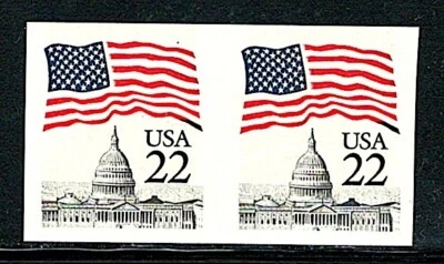 Errors Mint US Pair of (Imperf) Stamps,Scott# 2115F,(MNH) - Image 1 of 2