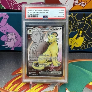 PSA 9 TEAM ROCKET'S PERSIAN EX 219/182 - ARTE COMPLETO RIVALES DESTINADOS - Imagen 1 de 1
