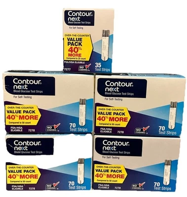 300 +15 Contour Next Test Strips~Exp~12/26~2/27~$121.88~Free Ship - Image 1 of 2