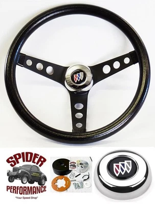Volante Buick 1964-1966 13 1/2" negro clásico Foto 1 de 4