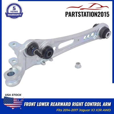 Fits Jaguar XJ XJR AWD 2014-2017 Front Lower Rearward Right Control Arm C2D23802 - Image 1 of 4
