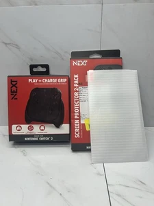 NEXT Joy-Con 2 Play + Charging Grip for Nintendo Switch 2 + 3 screen protectors - Picture 1 of 5