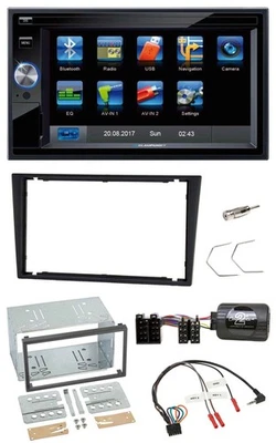 Blaupunkt SD Bluetooth 2DIN MP3 USB Lenkrad Autoradio für Opel Corsa C Vectra C - Bild 1 von 4
