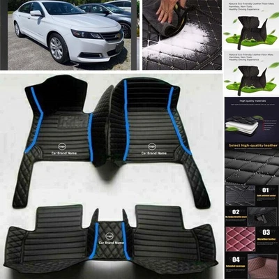 For Chevrolet Impala Car Floor Mats Auto Carpets All Weather Waterproof Foto 1 de 4
