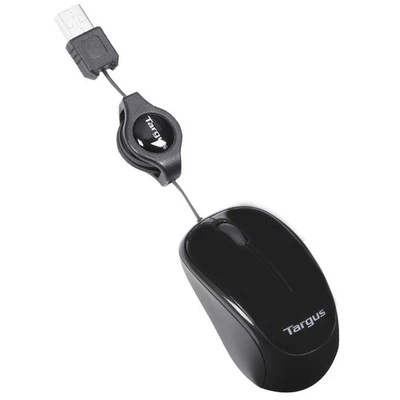Targus Compact Blue Portable Trace Mouse, Black (AMU75EU) - Image 1 of 4