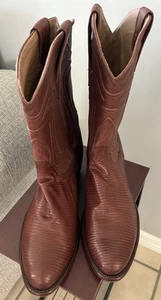 Tecovas "The Nolan" Herren 9.5EE Lizard Cowboystiefel - Handgefertigt in Mexiko Braun - Bild 1 von 15
