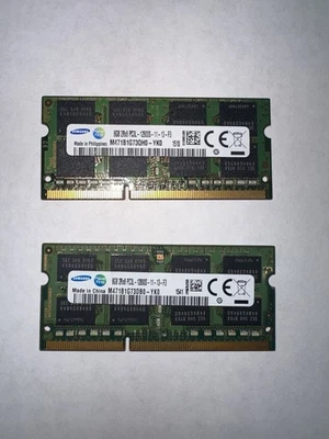 16GB Kit 2x 8GB 2RX8 DDR3 1600MHz PC3L-12800S SODIMM Laptop RAM Memory 1.35v - Image 1 of 2