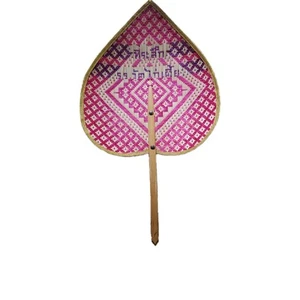  Bamboo Fanning Wove Vintage Thai Handicrafts Handmade Thai Art - Picture 1 of 4