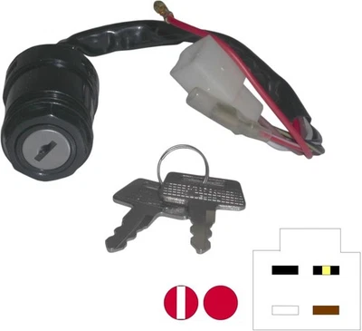 Interruptor de encendido para Kawasaki KE 100 B6 1987 Foto 1 de 4