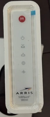 ARRIS SurfBoard  Model SB6141 Cable Modem w/ Power Cord - Image 1 of 3