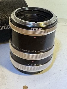 VIVITAR FL/FD AT-4 AUTOMATIC EXTENSION TUBE SET 12, 20, 36mm SET For Canon - Picture 1 of 3