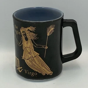 Vintage Zodiac Virgo Coffee Mug Tea Cup Horoscope Federal Milk Glass Astrology - Picture 1 of 10