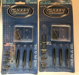 Muzzy 100 grain 3 blade 2 Pack 6 Broadheads Total Archery Deer Hunting Lot - Picture 1 of 2
