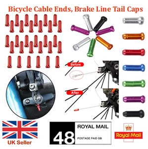Aluminum Alloy Brake Wire End Cap For Mountain Road Bik MTB BMX, Cable Tail Caps - Picture 1 of 14