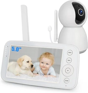 Baby Monitor con Fotocamera 1080P e Audio Schermo LCD IPS HD 720P Nessun WiFi Ne - Foto 1 di 7