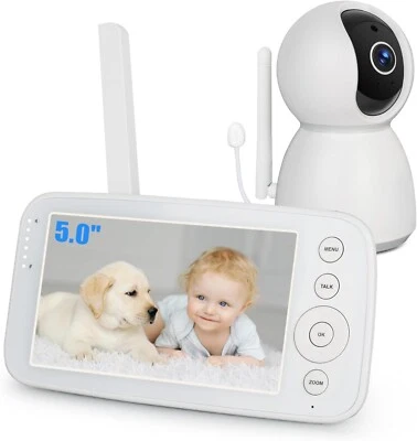Baby Monitor con Fotocamera 1080P e Audio Schermo LCD IPS HD 720P Nessun WiFi Ne - Immagine 1 di 4