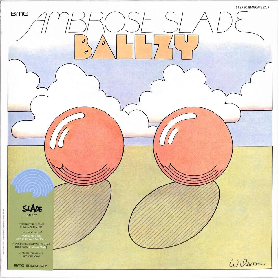 Slade - Ballzy LP NEU BMG - BMGCAT657LP Turquoise Blue Colored Vinyl RSD 2022
