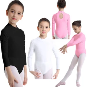 Kids Girls Leotard Birthday Jumpsuit Carnival Bodysuit Show Rompers Team Party - Picture 1 of 36