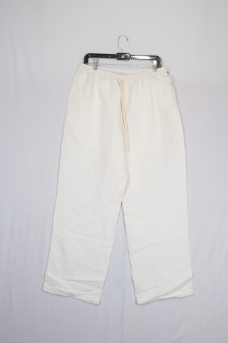 OFF WHITE Pantaloni di lino skateboard bianco sporco o1rshd1123 in bianco sporco nuovi con etichette 50