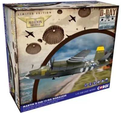 CORGI AA29501 MARTIN B-26B MARAUDER, 41-31576 'Dinah Might', Mjr David Dewhurst. - Image 1 of 4