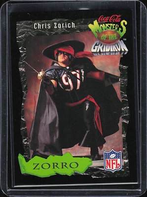 1994 Coca-Cola Monsters of the Gridiron #5 Chris Zorich - Image 1 of 2