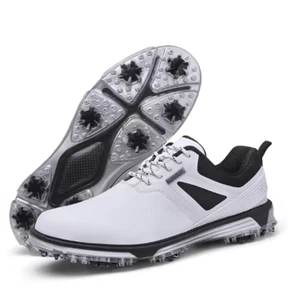 Men's Golf Shoes Waterproof Breathable Sneakers Sports Walking outdoor Footwear - Picture 1 of 14